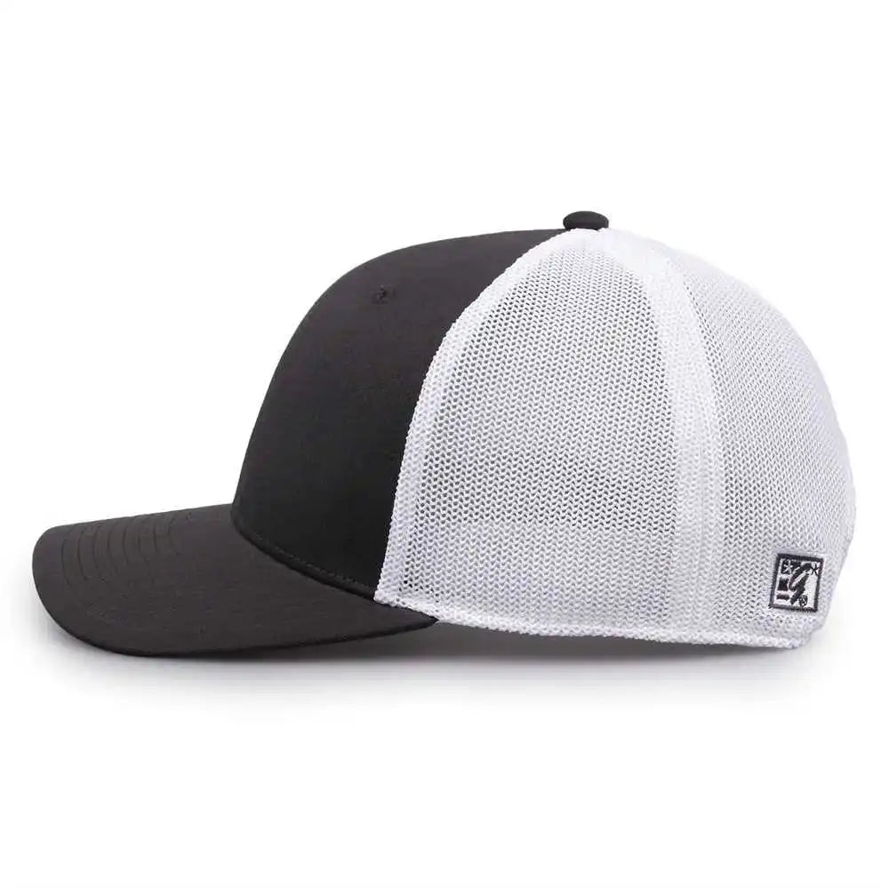 The Game Gb518 Everyday Trucker Cap Dark Gray White / 6 7/8’’ 7 5/8’’