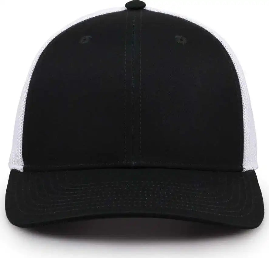 The Game Gb518 Everyday Trucker Cap - Dark Green White - Forest / 6 7/8’’ - 7 5/8’’