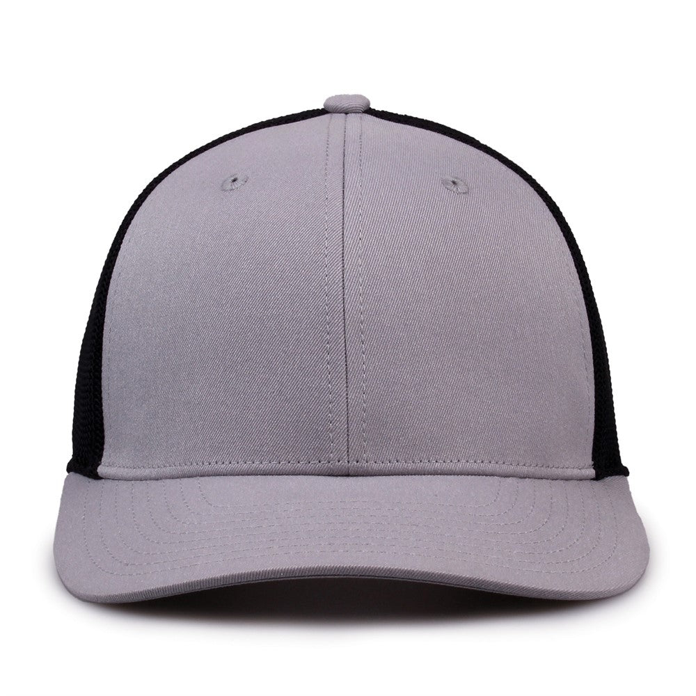 The Game Gb518 Everyday Trucker Cap - Gray Black
