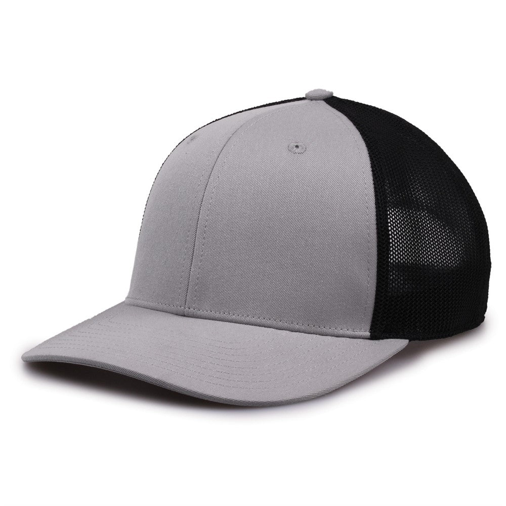 The Game Gb518 Everyday Trucker Cap - Gray Black