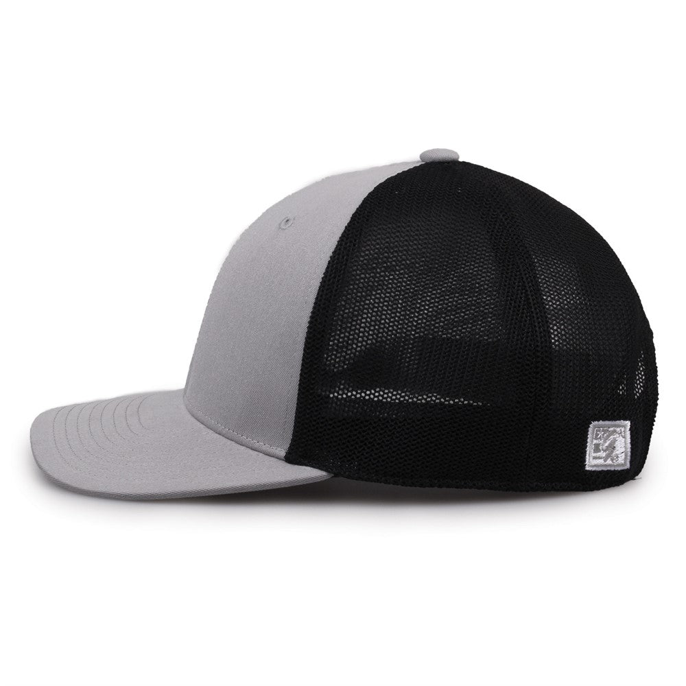 The Game Gb518 Everyday Trucker Cap - Gray Black