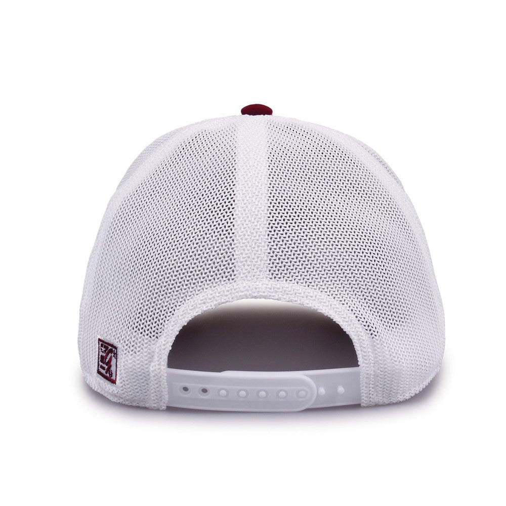 The Game Gb518 Everyday Trucker Cap - Maroon White