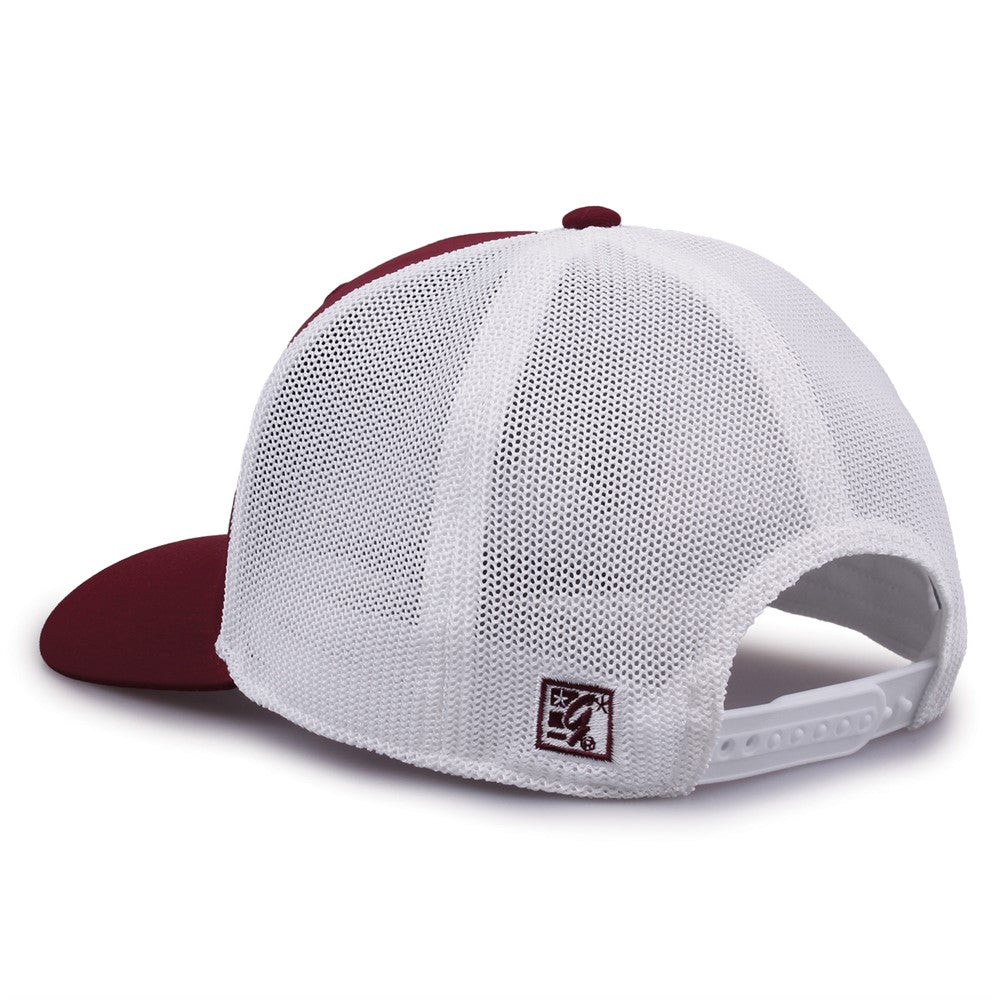 The Game Gb518 Everyday Trucker Cap - Maroon White