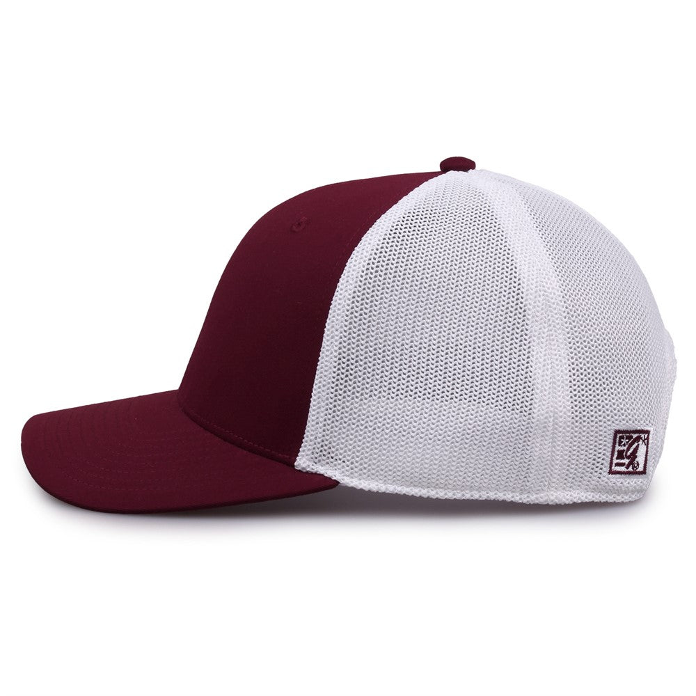 The Game Gb518 Everyday Trucker Cap - Maroon White