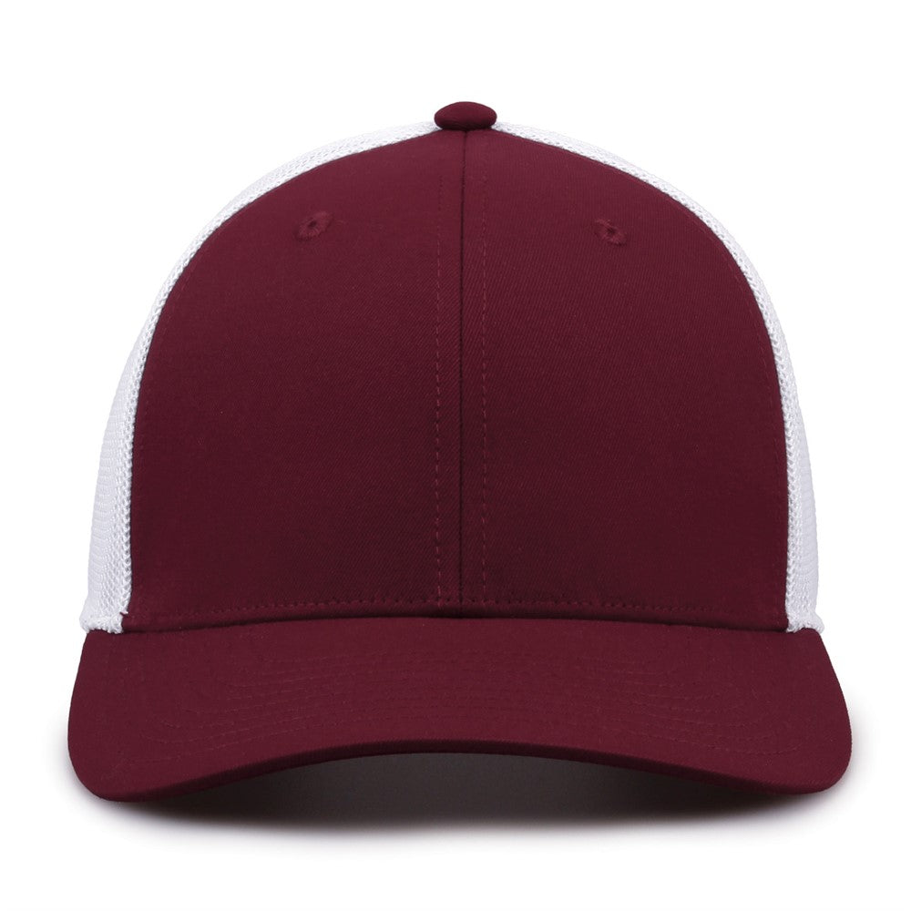 The Game Gb518 Everyday Trucker Cap - Maroon White