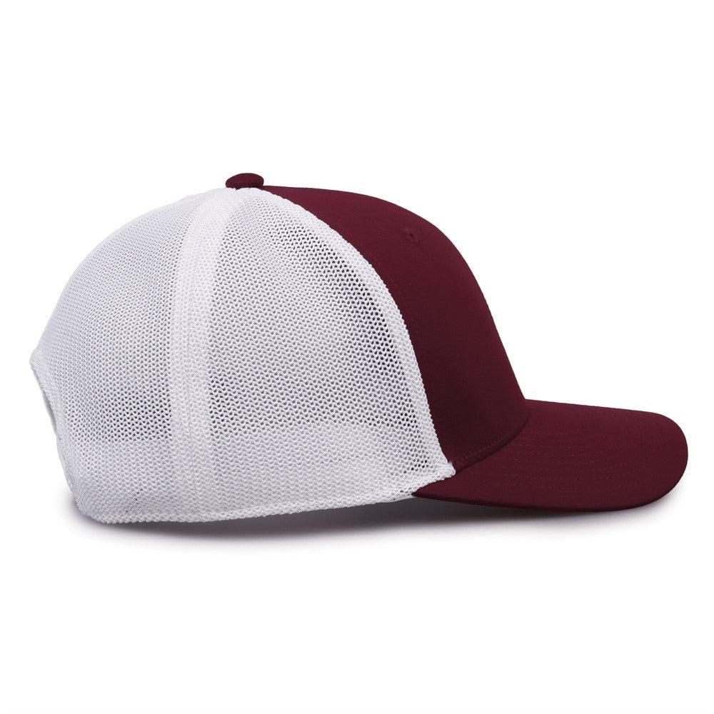 The Game Gb518 Everyday Trucker Cap - Maroon White