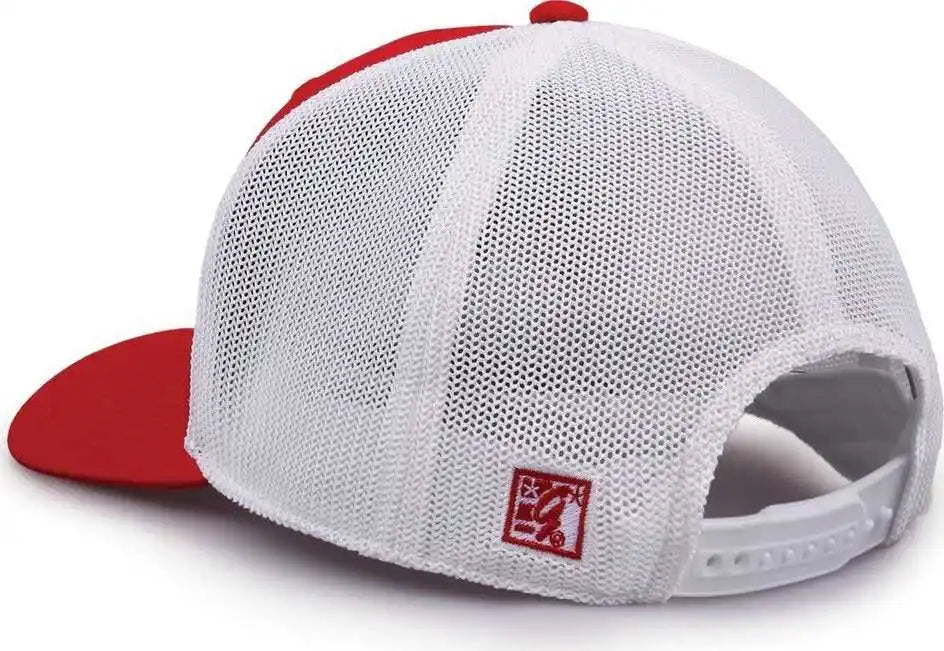 The Game Gb518 Everyday Trucker Cap Red White / 6 7/8’’ 7 5/8’’
