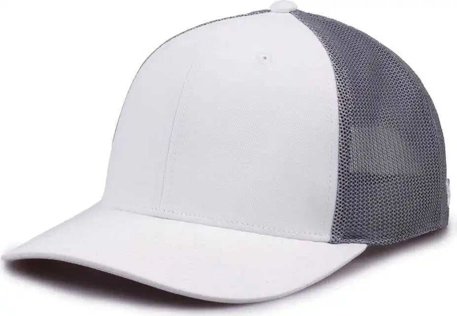 The Game Gb518 Everyday Trucker Cap White Gray / 6 7/8’’ 7 5/8’’