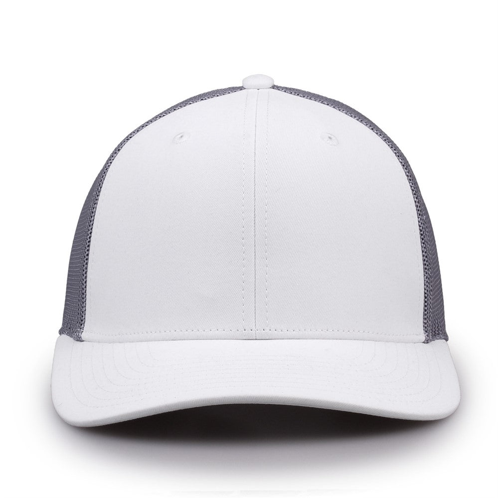 The Game Gb518 Everyday Trucker Cap - White Gray