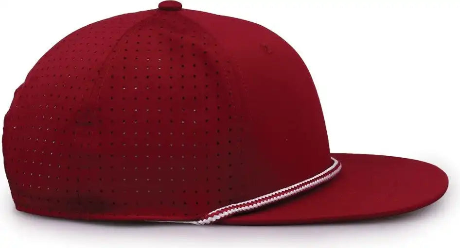The Game Gb519 Perforated Gamechanger with Rope Cap - Cardinal