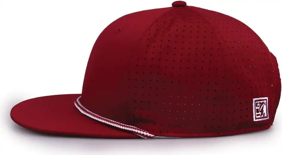 The Game Gb519 Perforated Gamechanger with Rope Cap - Cardinal