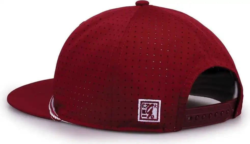The Game Gb519 Perforated Gamechanger with Rope Cap - Cardinal