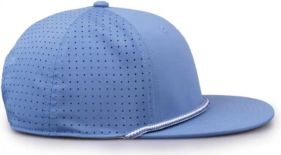 The Game Gb519 Perforated Gamechanger with Rope Cap Columbia Blue / Osfm