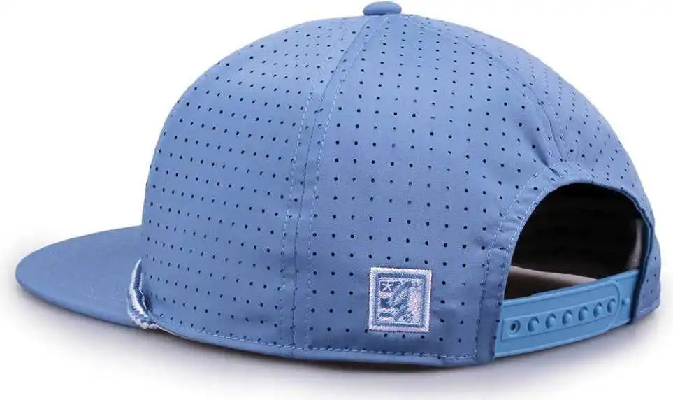 The Game Gb519 Perforated Gamechanger with Rope Cap Columbia Blue / Osfm
