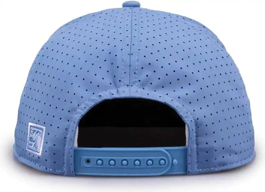 The Game Gb519 Perforated Gamechanger with Rope Cap Columbia Blue / Osfm