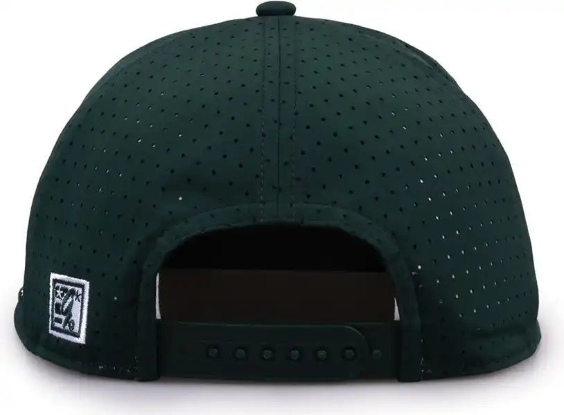 The Game Gb519 Perforated Gamechanger with Rope Cap Dark Green Forest / Osfm