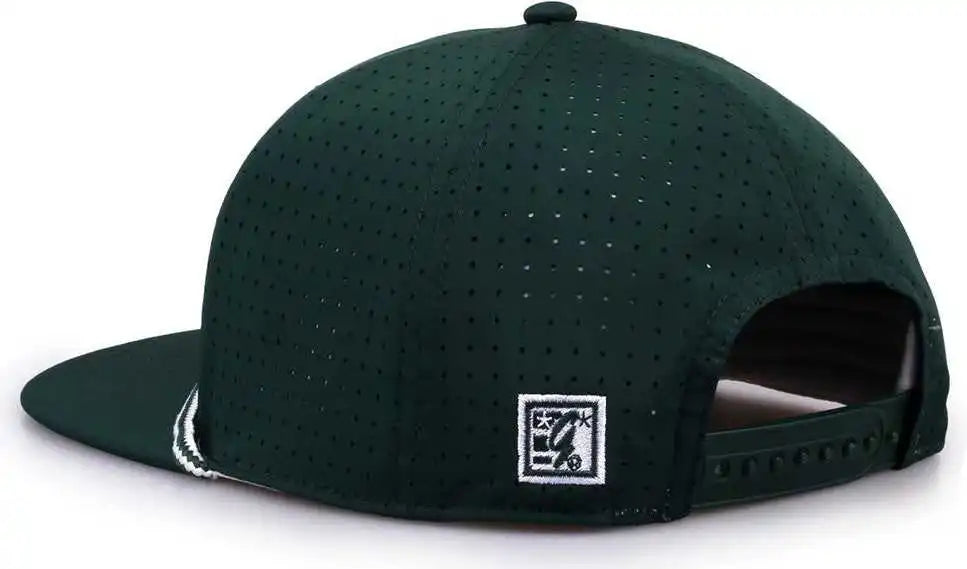 The Game Gb519 Perforated Gamechanger with Rope Cap Dark Green Forest / Osfm