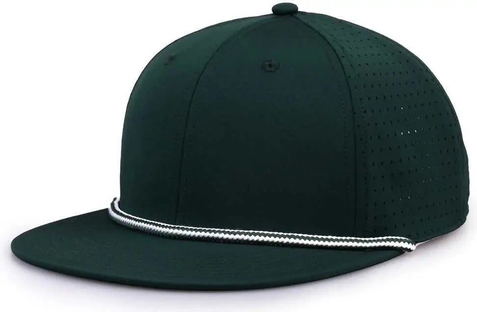 The Game Gb519 Perforated Gamechanger with Rope Cap - Dark Green - Forest / Osfm