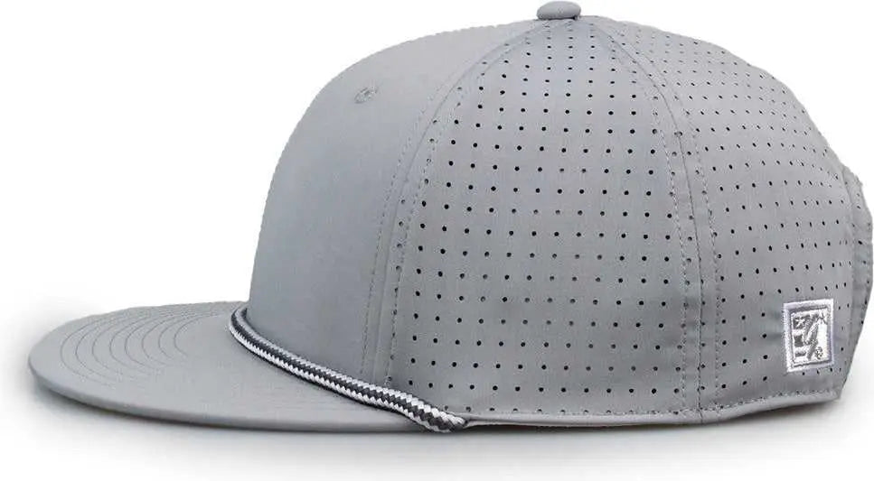 The Game Gb519 Perforated Gamechanger with Rope Cap - Gray