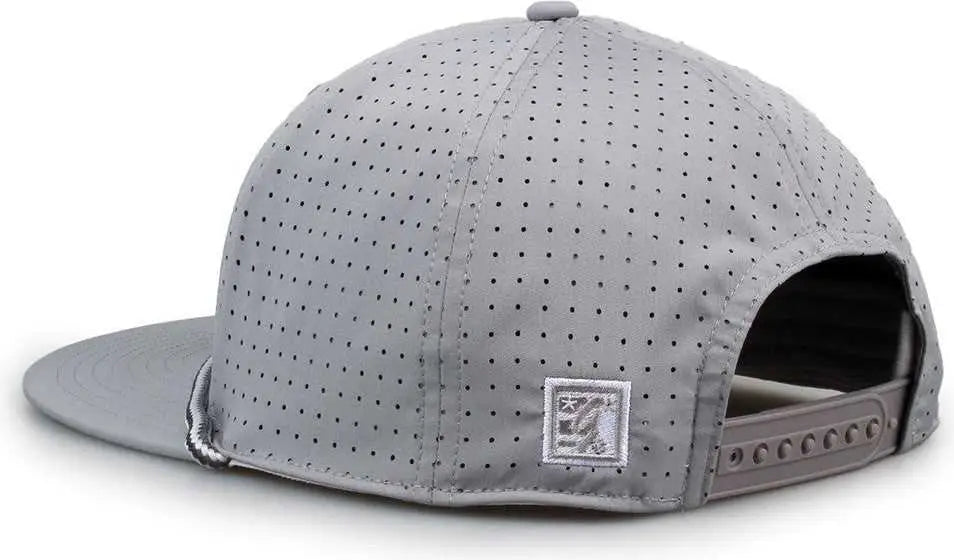 The Game Gb519 Perforated Gamechanger with Rope Cap - Gray