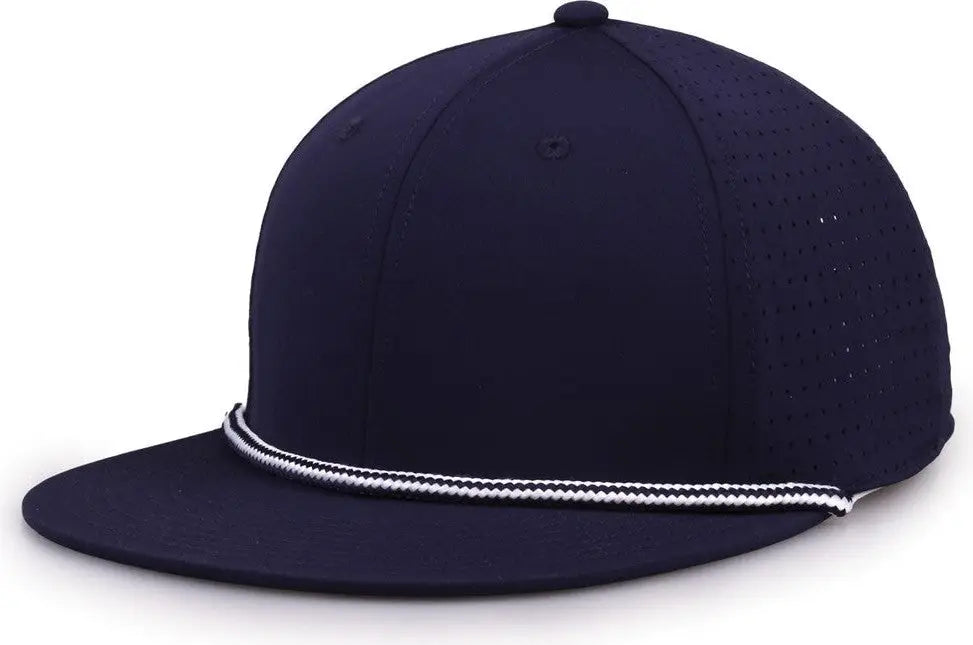 The Game Gb519 Perforated Gamechanger with Rope Cap - Navy