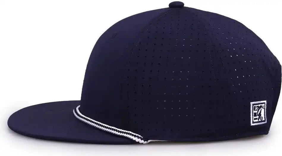 The Game Gb519 Perforated Gamechanger with Rope Cap Navy / Osfm