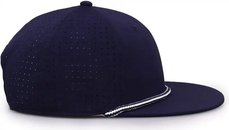 The Game Gb519 Perforated Gamechanger with Rope Cap Navy / Osfm
