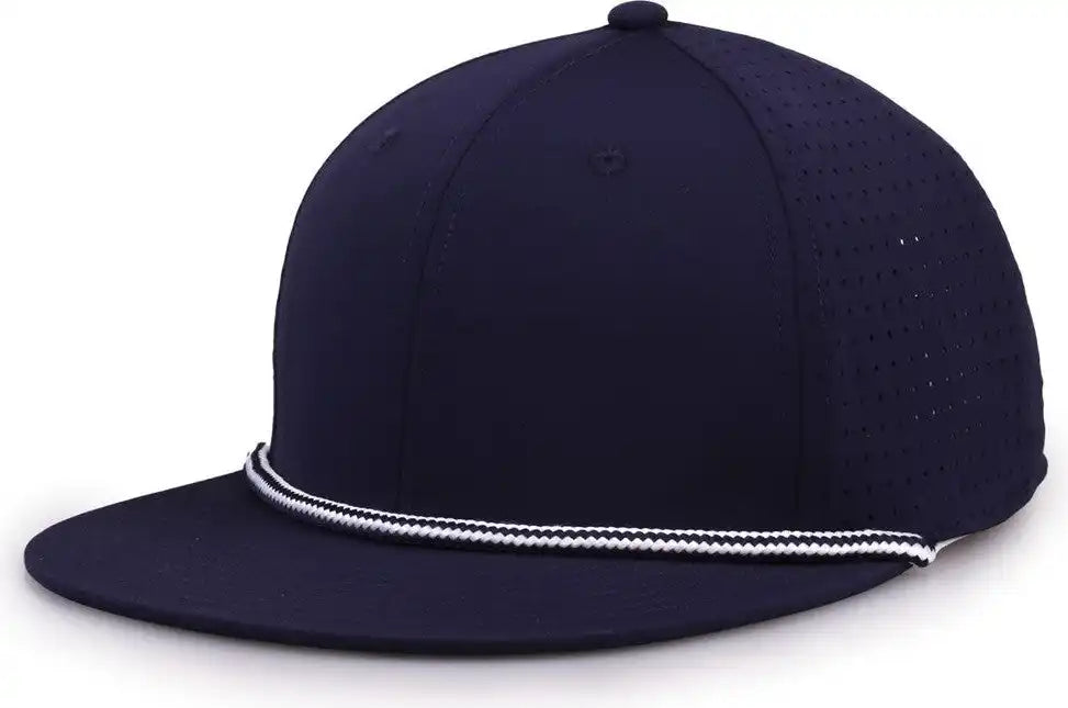 The Game Gb519 Perforated Gamechanger with Rope Cap Navy / Osfm
