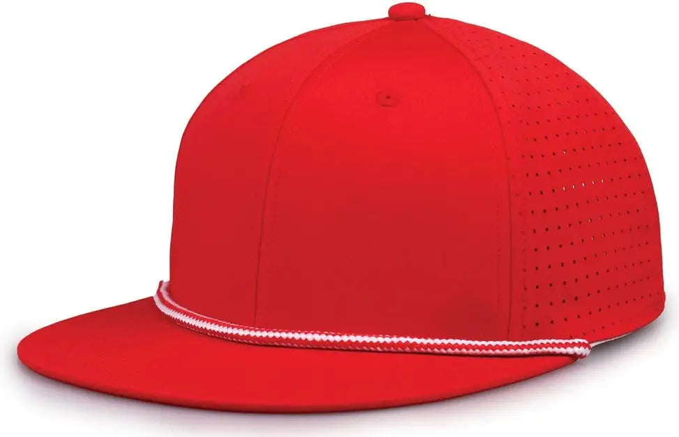 The Game Gb519 Perforated Gamechanger with Rope Cap - Red