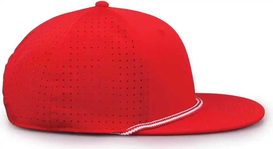 The Game Gb519 Perforated Gamechanger with Rope Cap Red / Osfm