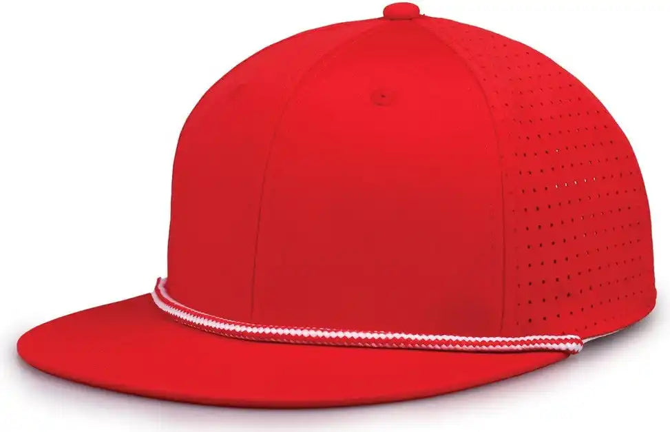 The Game Gb519 Perforated Gamechanger with Rope Cap Red / Osfm