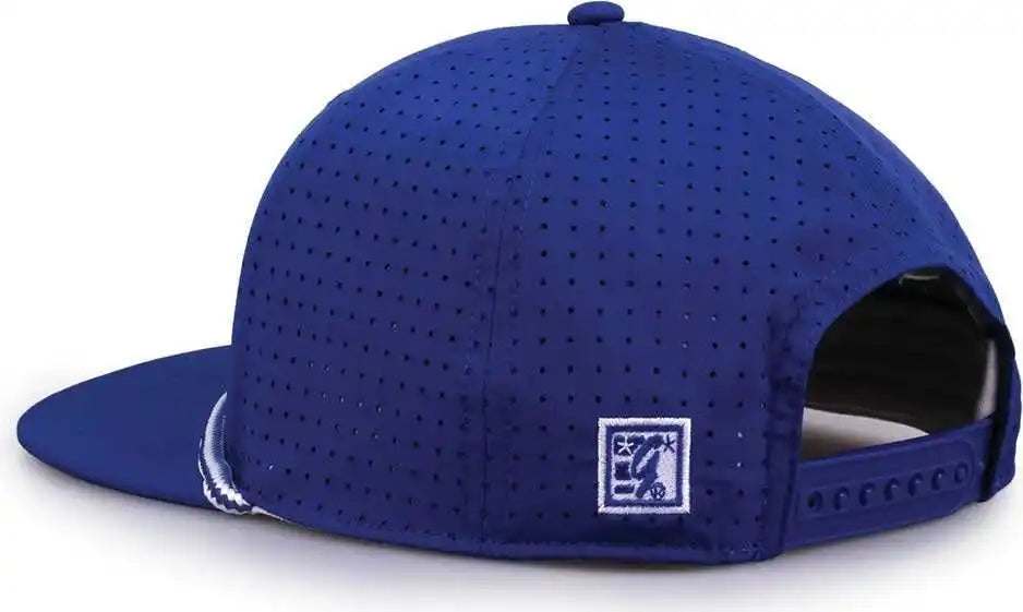 The Game Gb519 Perforated Gamechanger with Rope Cap - Royal - Osfm