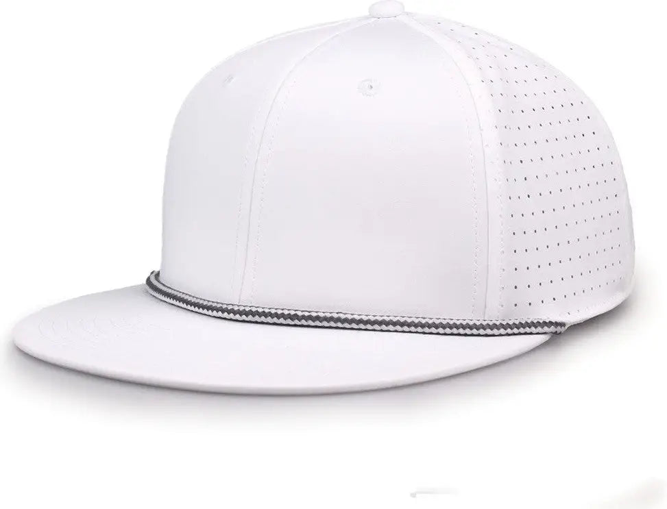 The Game Gb519 Perforated Gamechanger with Rope Cap - White