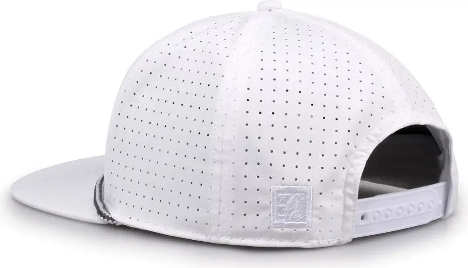 The Game Gb519 Perforated Gamechanger with Rope Cap - White