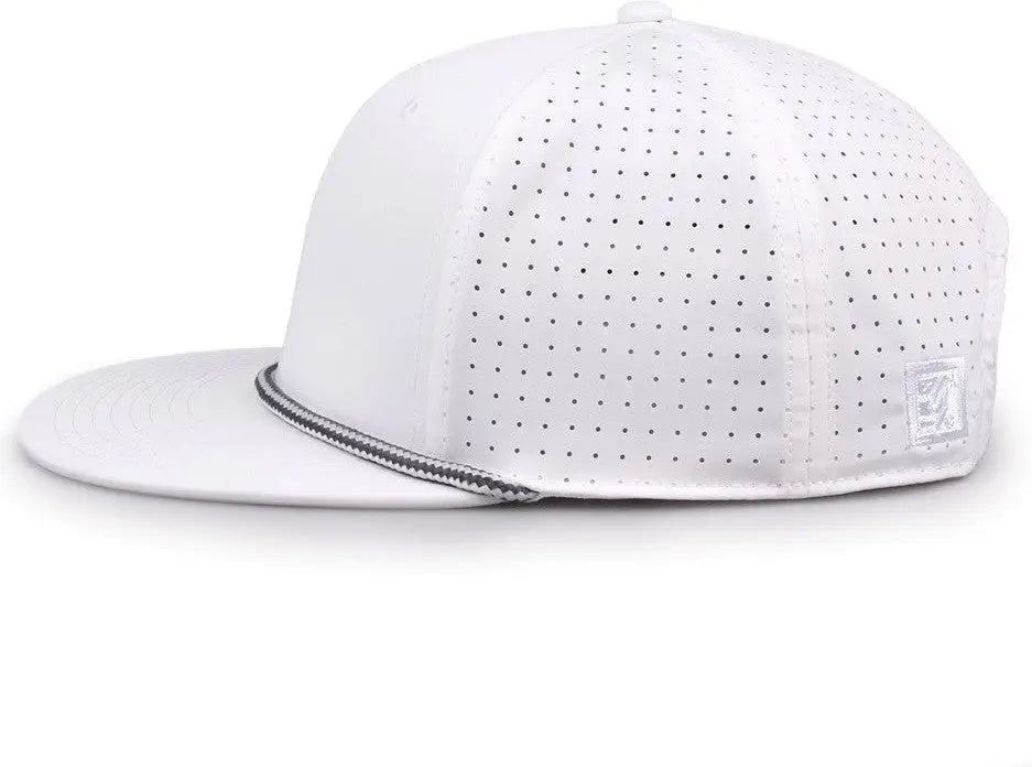 The Game Gb519 Perforated Gamechanger with Rope Cap - White