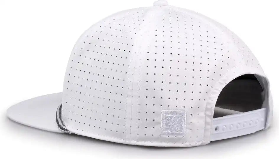 The Game Gb519 Perforated Gamechanger with Rope Cap - White - Osfm