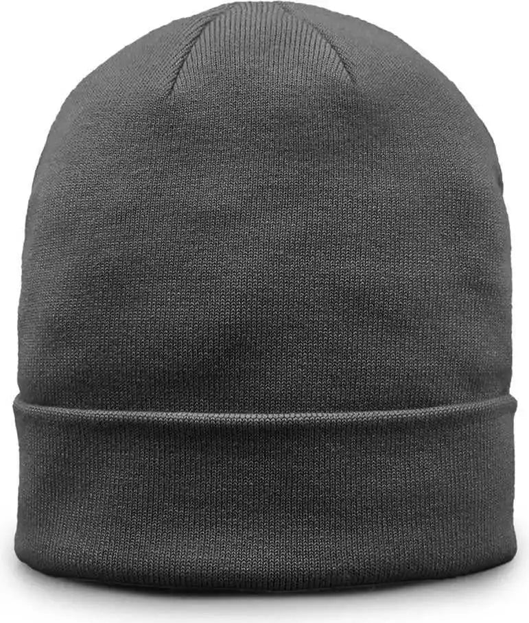 The Game Gb521 Fine Guage Roll Up Cuffed Beanie Charcoal Dark Gray / Osfm
