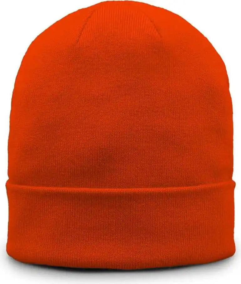 The Game Gb521 Fine Guage Roll Up Cuffed Beanie - Orange