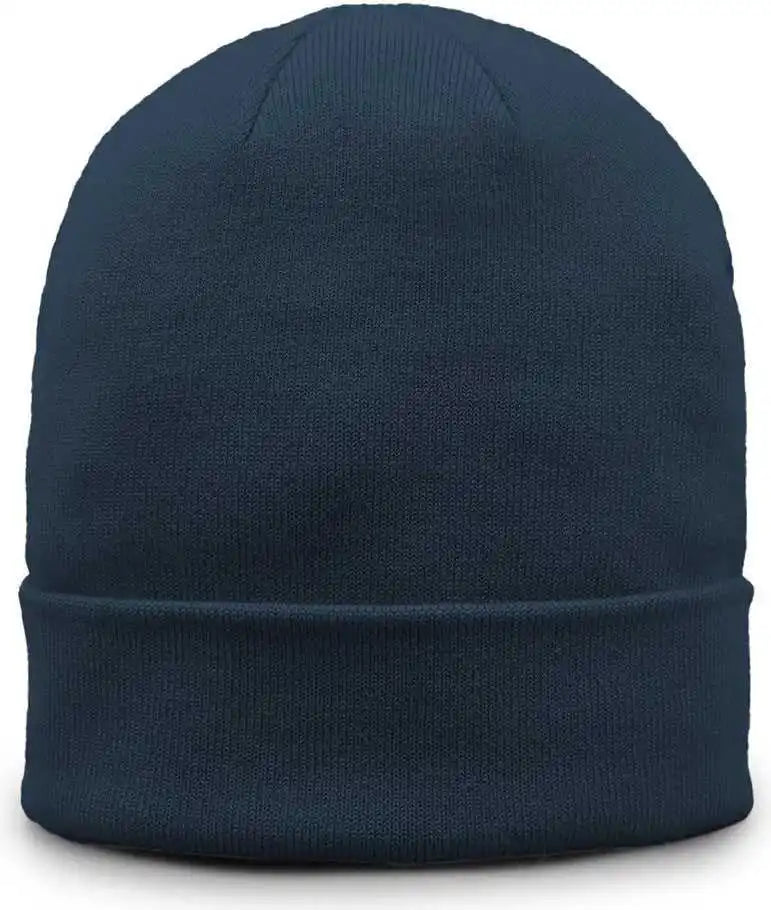 The Game Gb521 Fine Guage Roll Up Cuffed Beanie Sea Blue Navy / Osfm