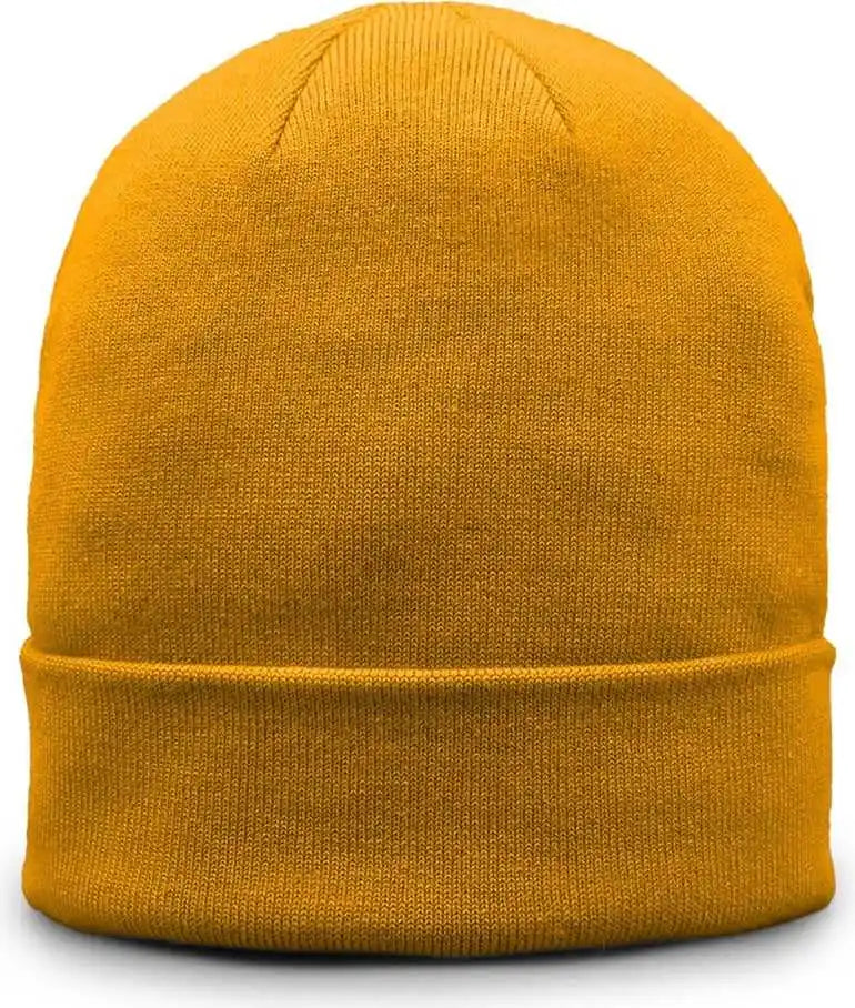 The Game Gb521 Fine Guage Roll Up Cuffed Beanie Sunglow Yellow / Osfm