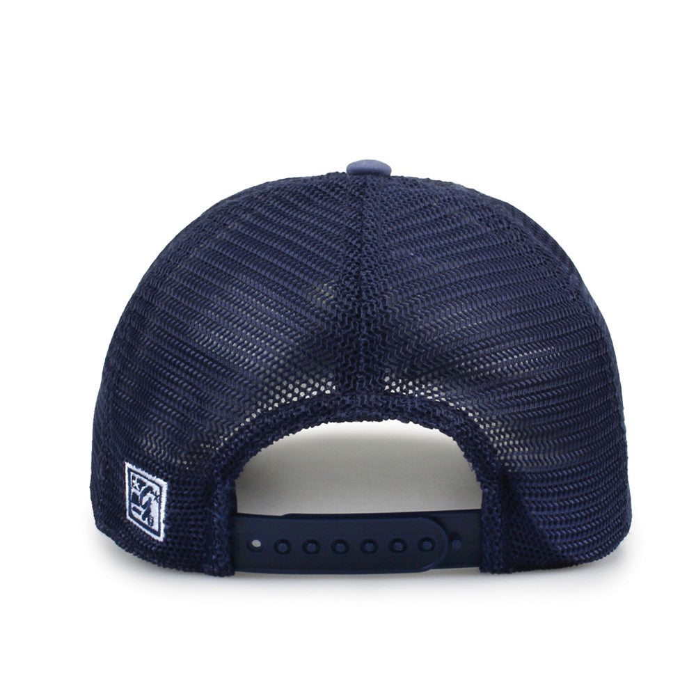 The Game Gb522 Pigment Dyed Twill & Soft Trucker Cap - Slate