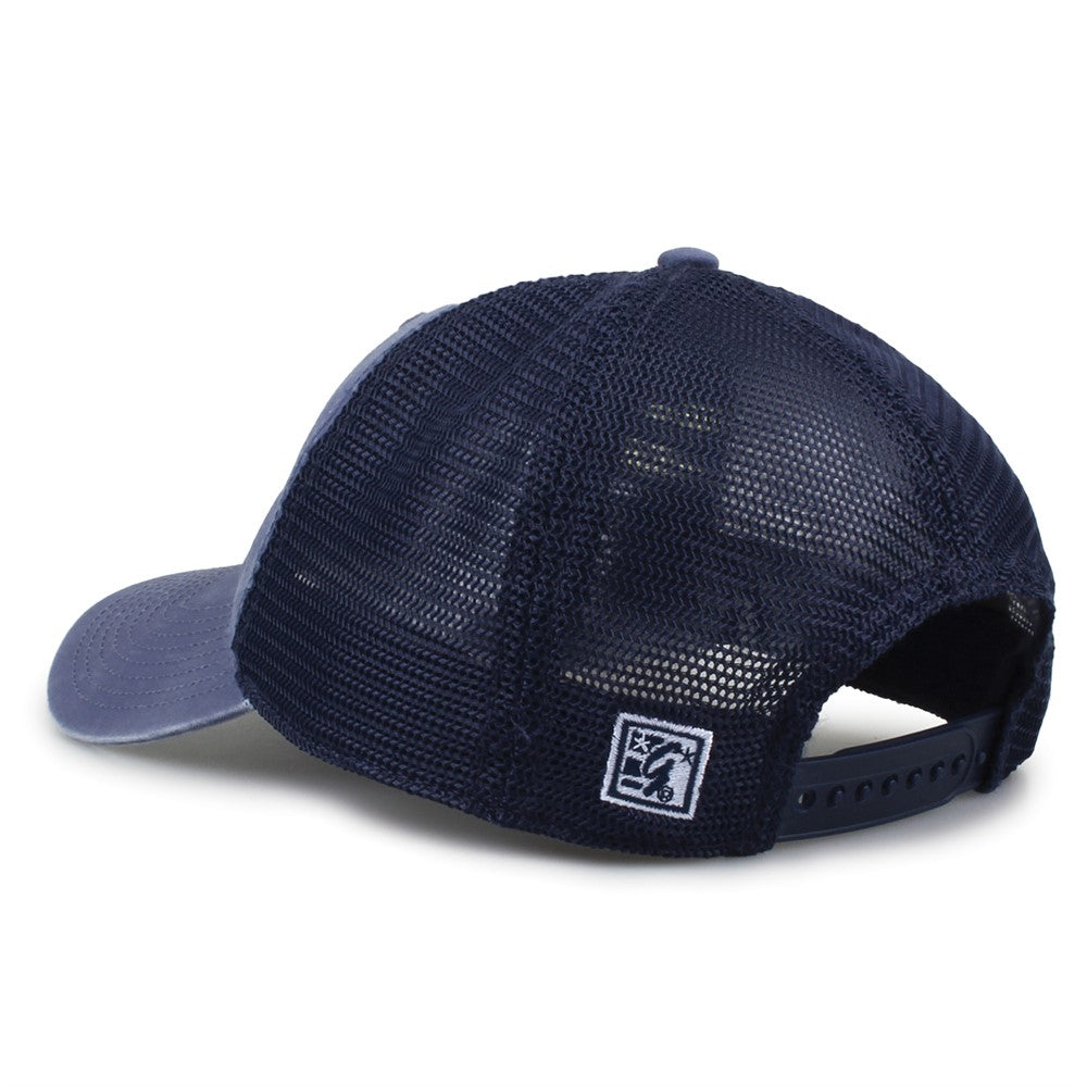 The Game Gb522 Pigment Dyed Twill & Soft Trucker Cap - Slate