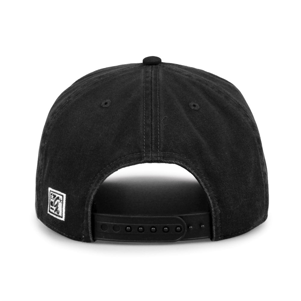 The Game Gb523 Twill 5 Panel 2 Tone Cap - Black