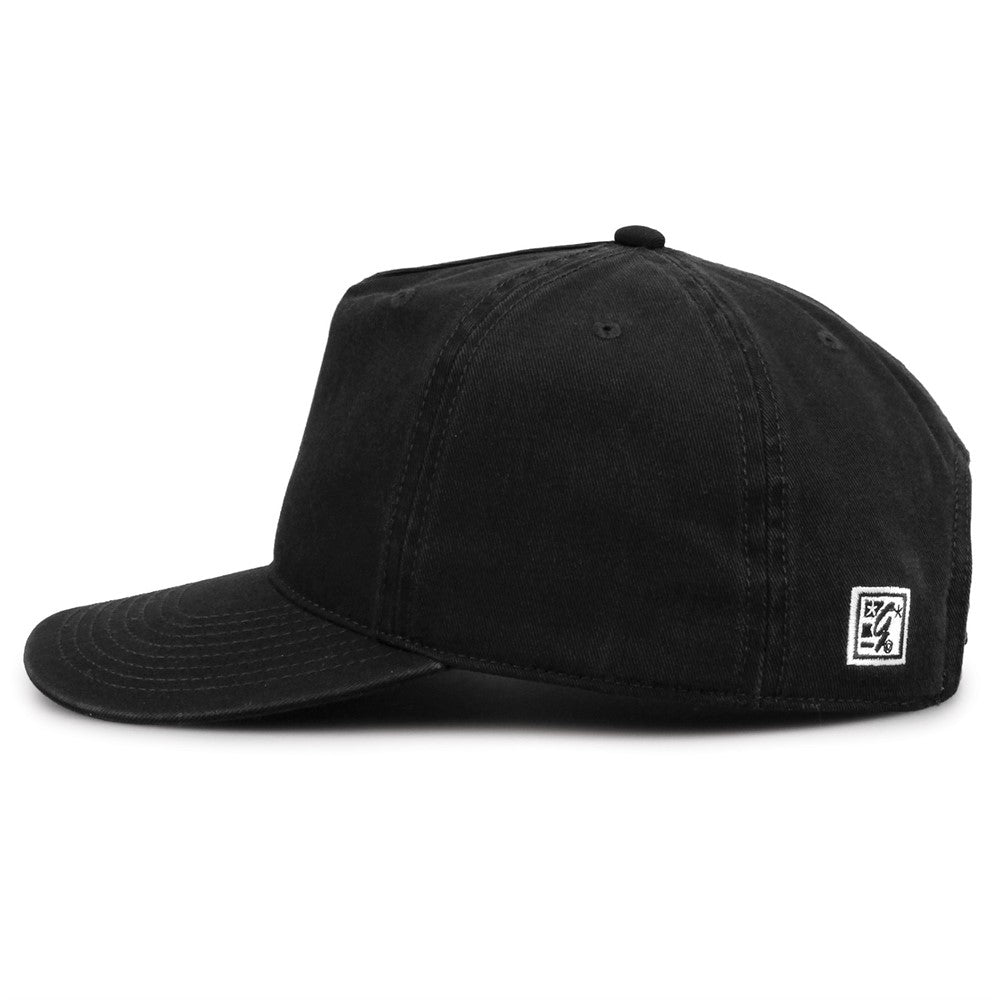 The Game Gb523 Twill 5 Panel 2 Tone Cap - Black