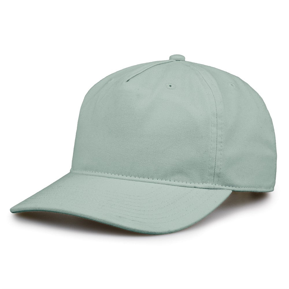 The Game Gb523 Twill 5 Panel 2 Tone Cap - Greenstone