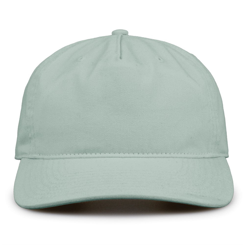 The Game Gb523 Twill 5 Panel 2 Tone Cap - Greenstone