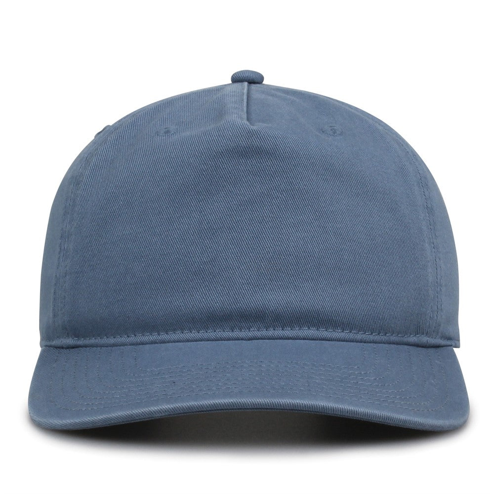 The Game Gb523 Twill 5 Panel 2 Tone Cap - Marine