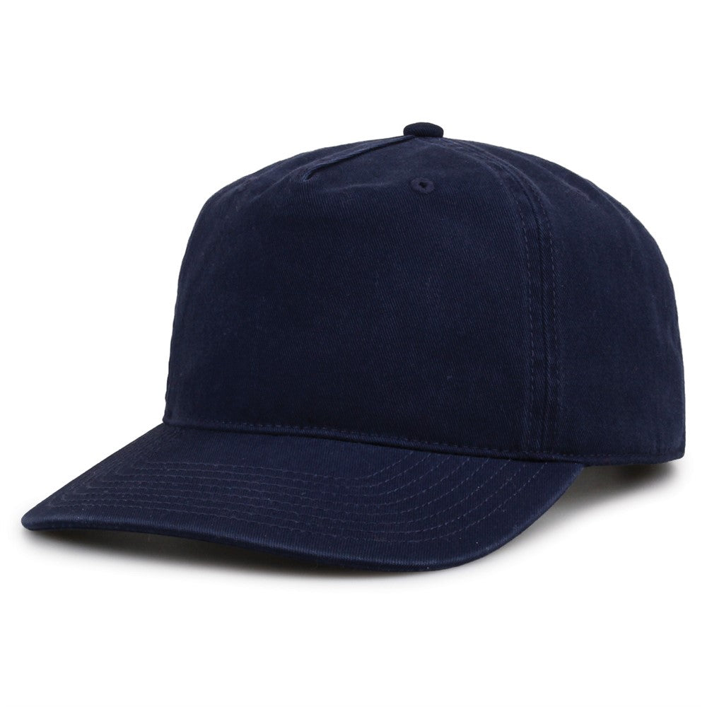 The Game Gb523 Twill 5 Panel 2 Tone Cap - Navy