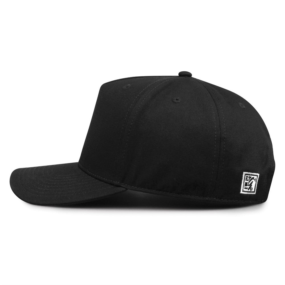 The Game Gb525 5 Panel Twill Cap - Black