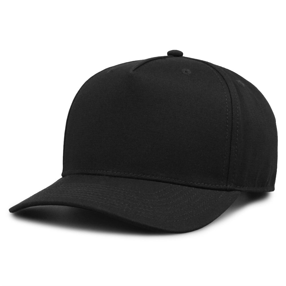 The Game Gb525 5 Panel Twill Cap - Black